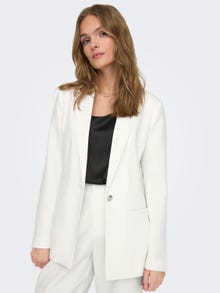 ONLY Blazers Slim Fit Col à revers -Bright White - 15311118