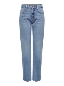 ONLY Jeans Slim Fit Vita alta -Light Blue Denim - 15311134
