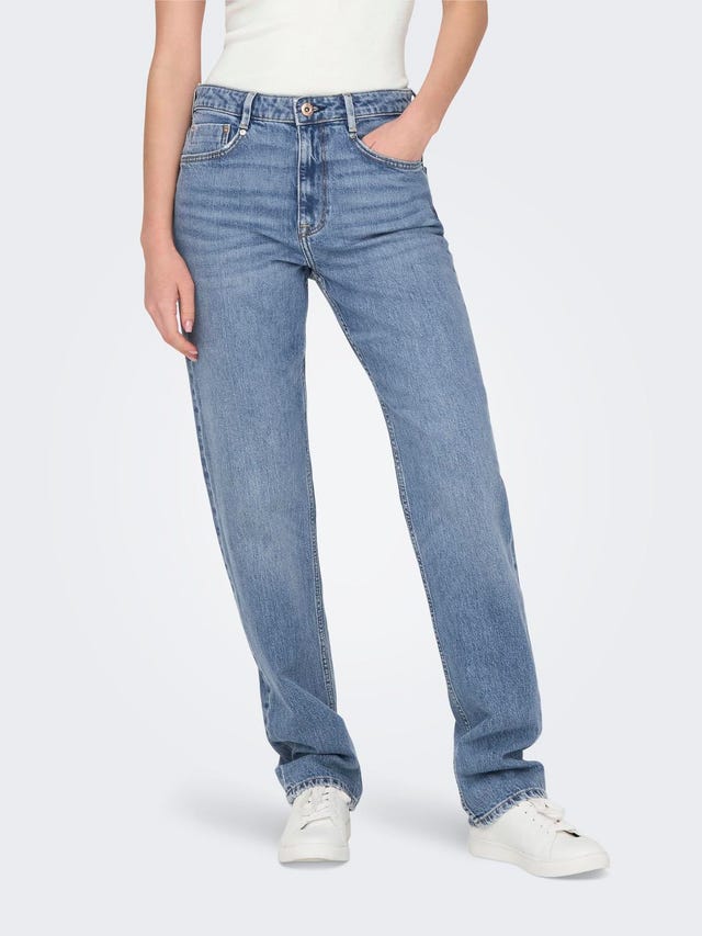 ONLY Slim Fit Hög midja Jeans - 15311134