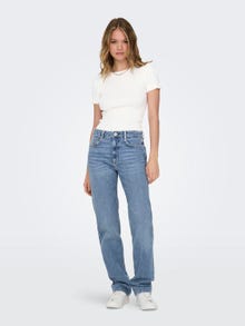 ONLY Jeans Slim Fit Taille haute -Light Blue Denim - 15311134