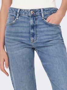 ONLY Slim Fit High waist Jeans -Light Blue Denim - 15311134