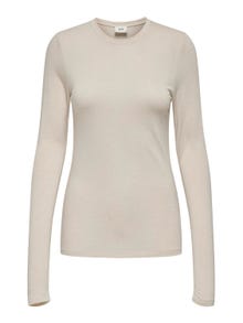 ONLY Regular Fit Round Neck Top -Whitecap Gray - 15311144