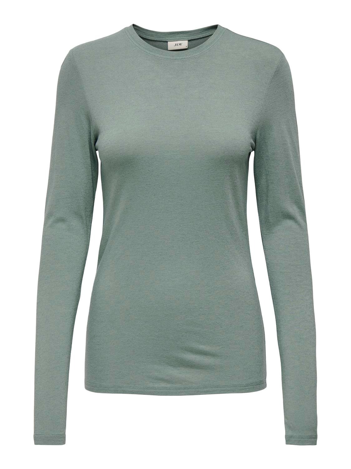 ONLY Ensfarvede top -Chinois Green - 15311144