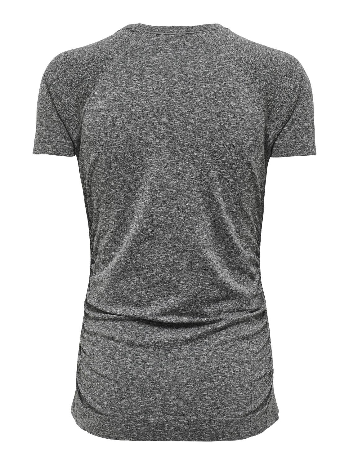 ONLY Mama Trænings t-shirt -Light Grey Melange - 15311186