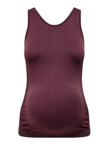 ONLY Tops Regular Fit Col rond -Vineyard Wine - 15311190