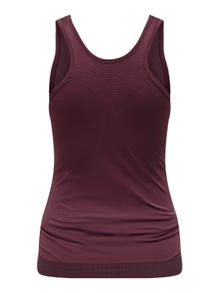ONLY Tops Regular Fit Col rond -Vineyard Wine - 15311190