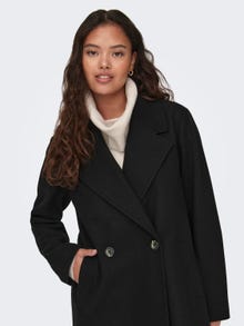 ONLY Spread collar Coat -Black - 15311207