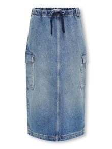 ONLY Lång kjol -Medium Blue Denim - 15311220
