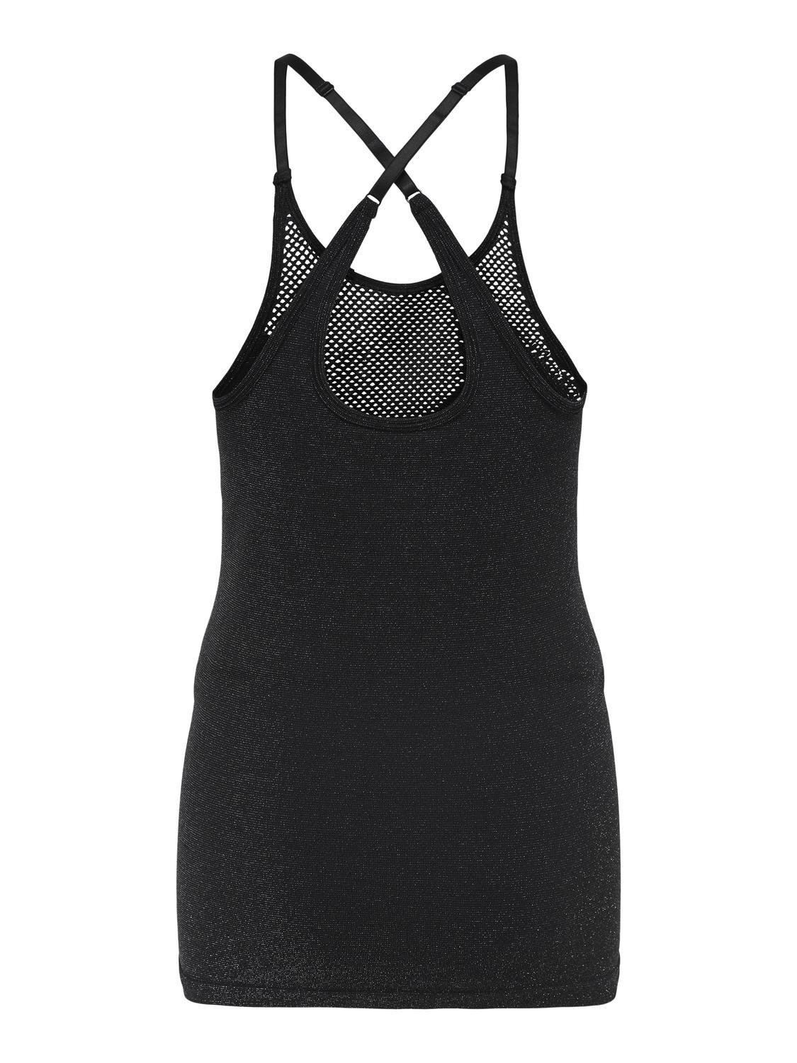 ONLY Mama glitter training tank top -Silver - 15311238