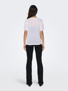ONLY Regular Fit Round Neck Top -White - 15311241