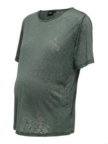 ONLY Mama burnout t-shirt -Balsam Green - 15311241