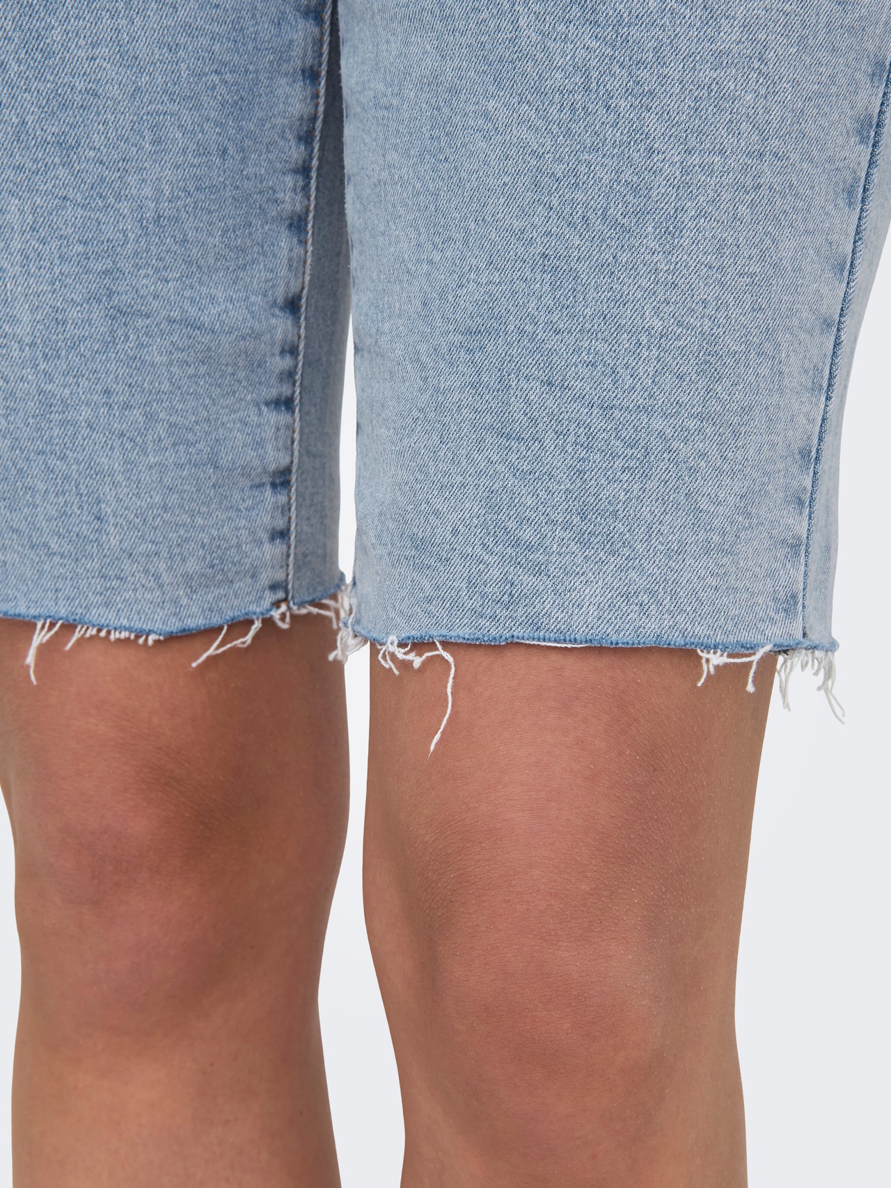 ONLY Gerade geschnitten Hohe Taille Shorts -Light Blue Denim - 15311259