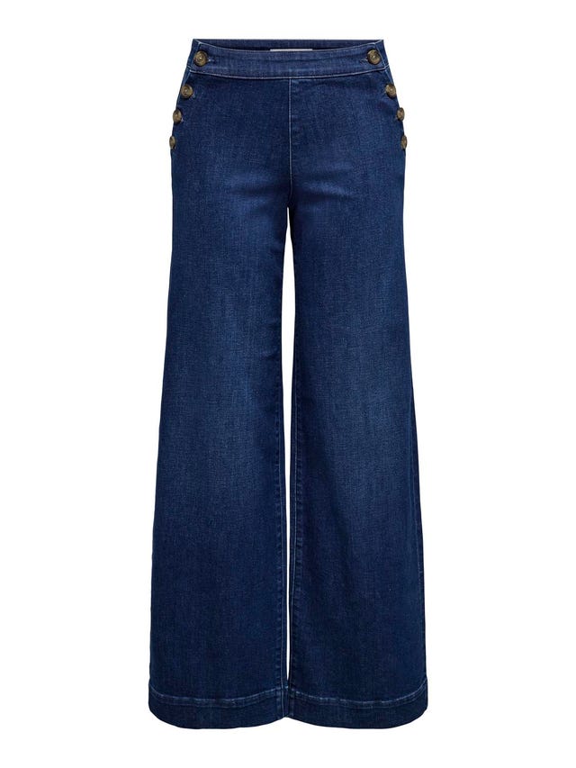 ONLY Weiter Beinschnitt Hohe Taille Jeans - 15311273