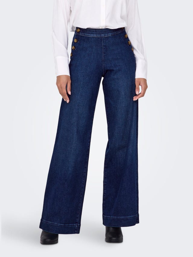 ONLY Wide Leg Fit Høy midje Jeans - 15311273