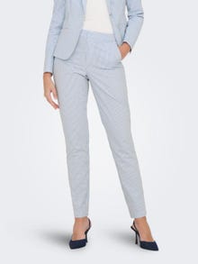 ONLY Pantalons Regular Fit Taille moyenne -Cloud Dancer - 15311312