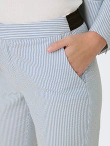 ONLY Regular Fit Mid waist Trousers -Cloud Dancer - 15311312