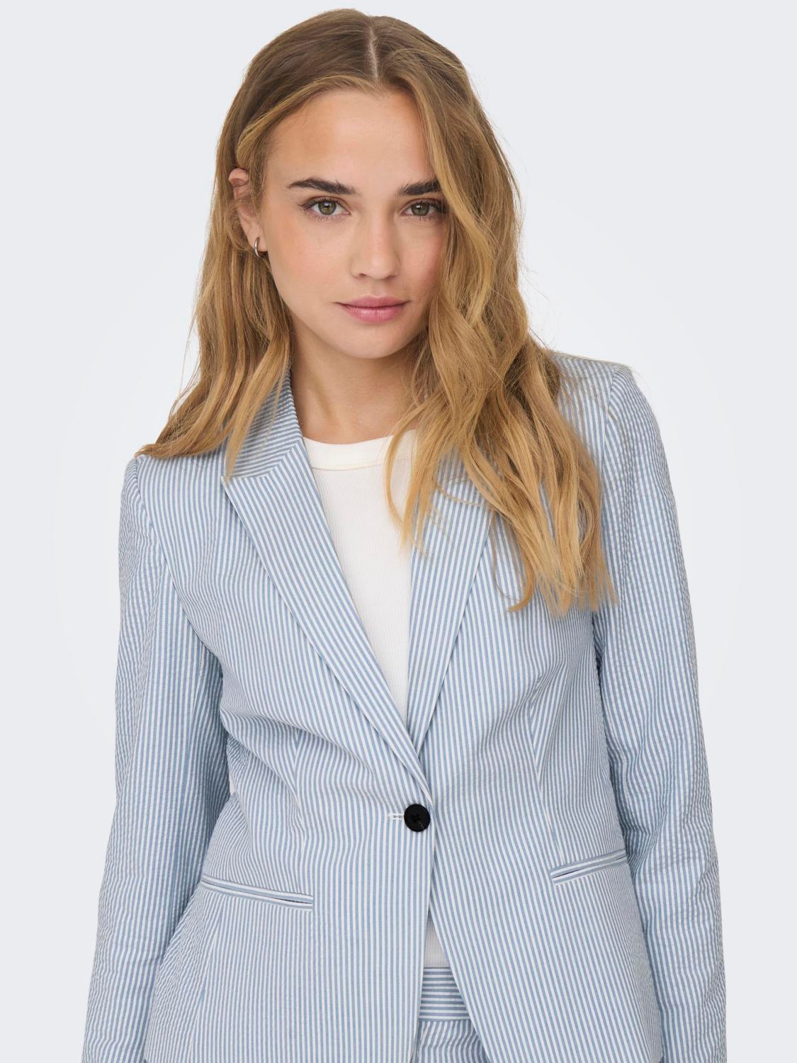 ONLY Blazer with stripes -Cloud Dancer - 15311314
