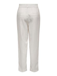 ONLY Pantalons Straight Fit Taille haute -Cloud Dancer - 15311363