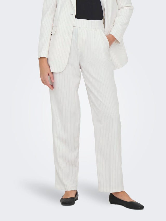 ONLY Straight Fit High waist Trousers - 15311363