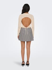ONLY Mini skirt with high waist -Cloud Dancer - 15311371