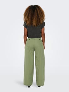 ONLY Pantalons cargo Wide Leg Fit Taille haute -Oil Green - 15311375