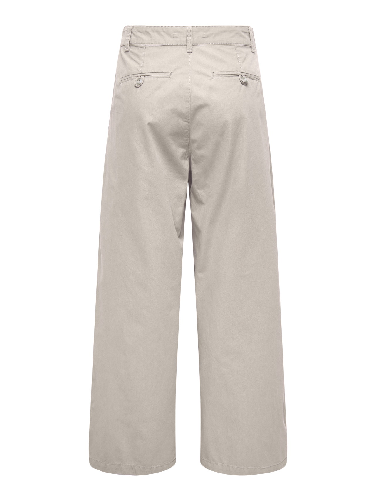 ONLY Pantalones cargo Corte wide leg Cintura alta -Pumice Stone - 15311375