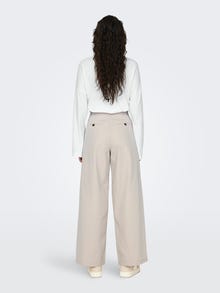ONLY High waist trousers -Pumice Stone - 15311375