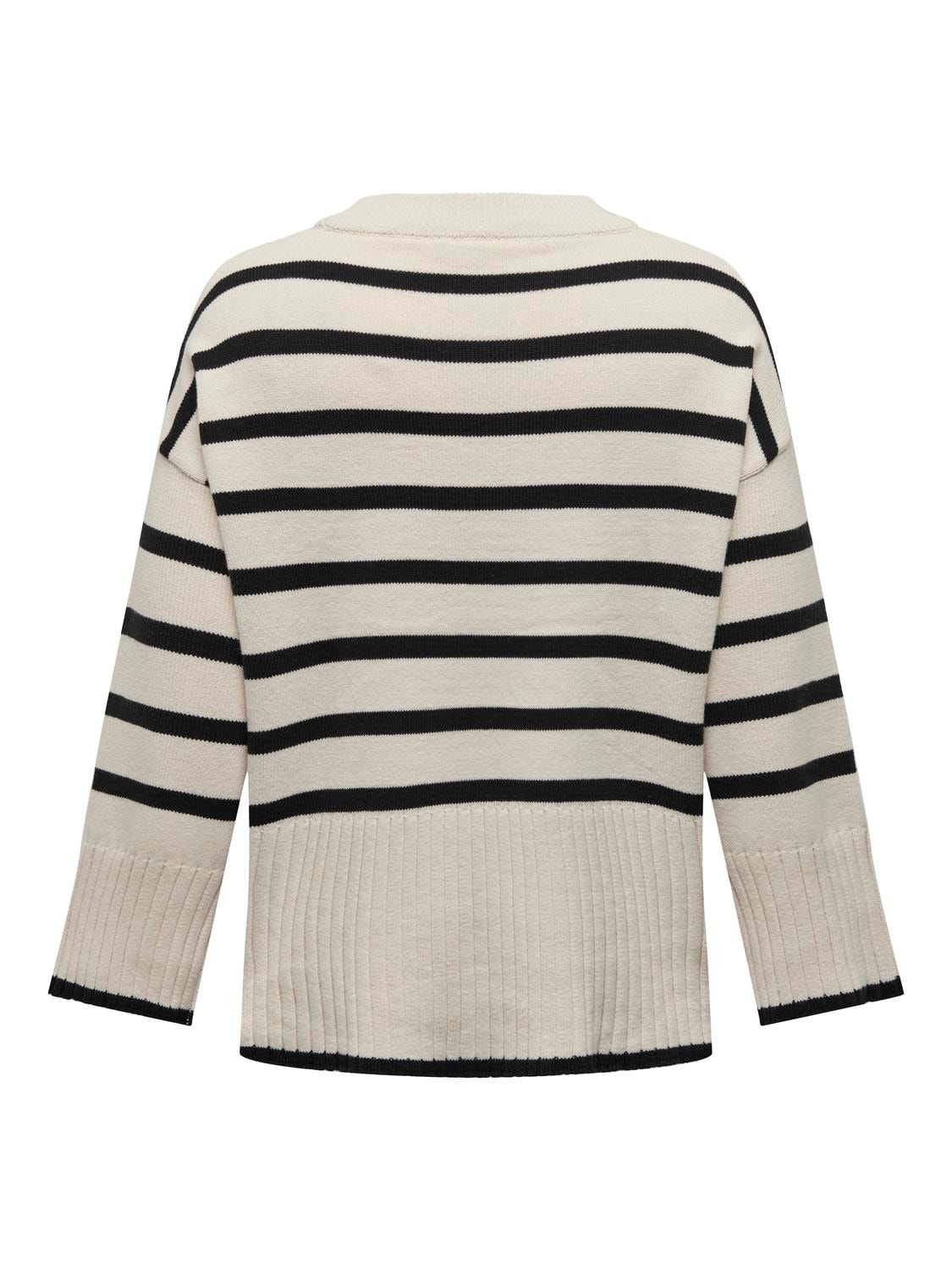 ONLY Pull-overs Col rond Curve -Birch - 15311382