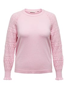 ONLY Curvy o-neck knitted pullover -Pirouette - 15311406