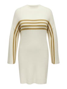 ONLY Curvy strikket kjole -Whitecap Gray - 15311466