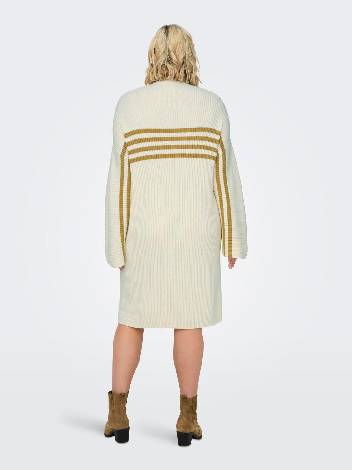 ONLY Regular Fit Halvpolohals Curve Kort kjole -Whitecap Gray - 15311466
