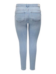 ONLY CARPower Mid Waist Skinny Jeans -Light Blue Denim - 15311471