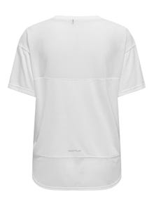 ONLY Camisetas Corte loose Cuello redondo Hombros caídos -White - 15311487