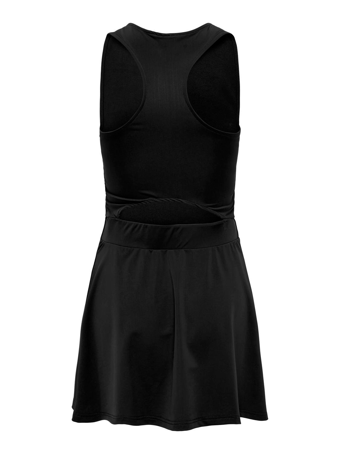 ONLY Slim Fit Round Neck Racerback Short dress -Black - 15311510