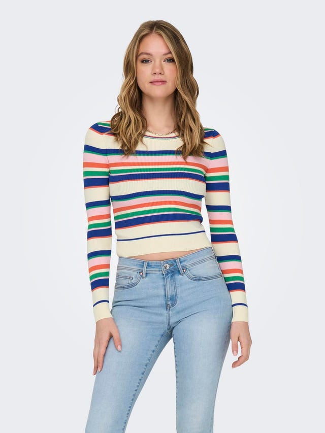 ONLY Cropped top with stripes - 15311547