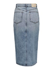 ONLY Midi denim skirt -Light Blue Denim - 15311569