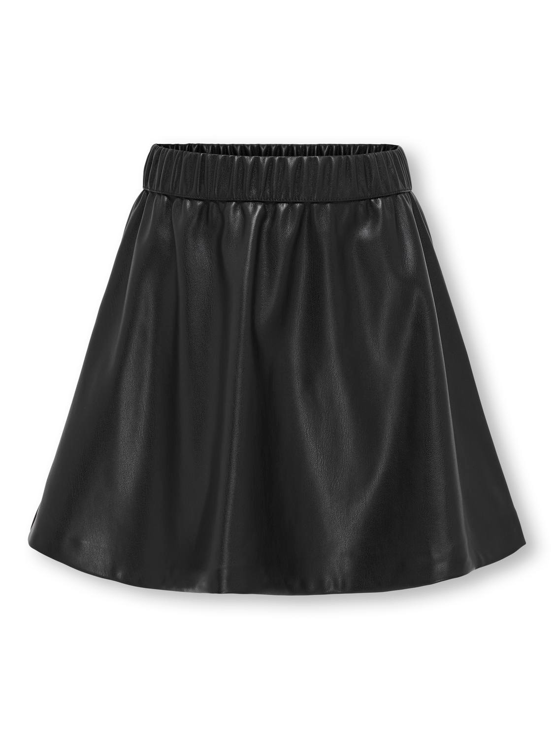 ONLY Mini faux leather skirt -Black - 15311581