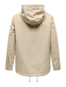 ONLY Hood Curve Jacket -White Pepper - 15311588