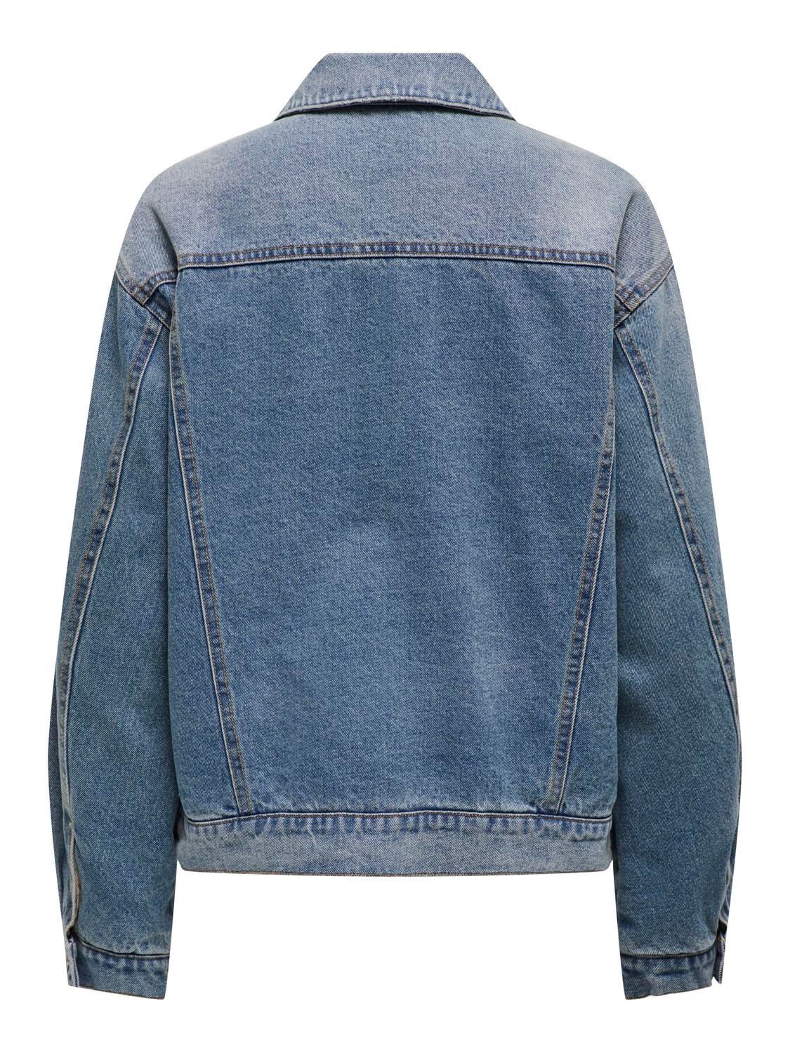 ONLY Oversize Denim jacket -Medium Blue Denim - 15311684