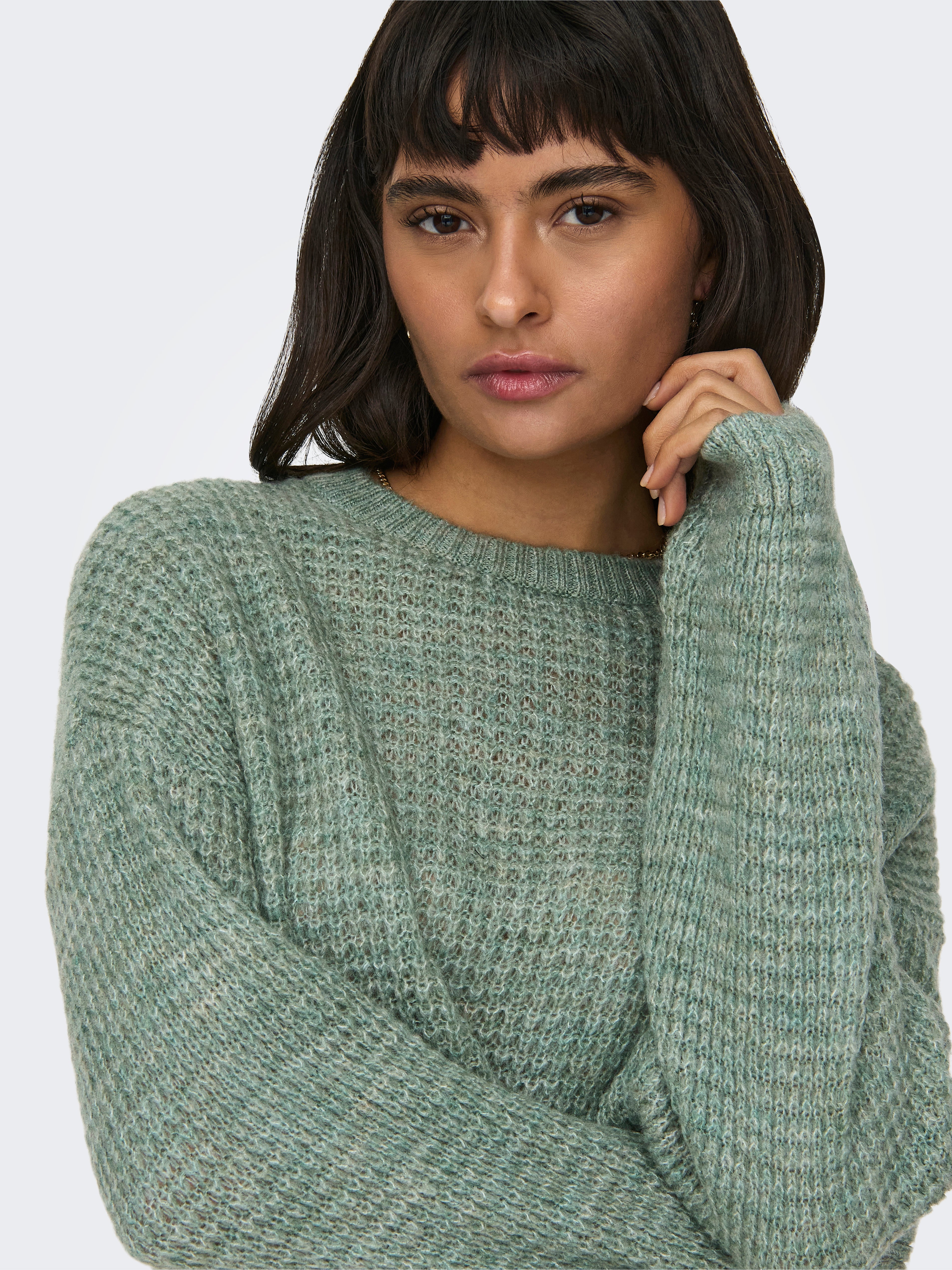 ONLY Maglione Lavorato A Maglia Con Collo Alto - Comodo Ed Elegante In Viscosa E Poliammide - Foto 2