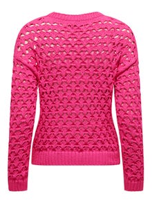 ONLY Round Neck Pullover -Raspberry Rose - 15311772