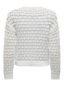 ONLY O-hals Pullover -Bright White - 15311772