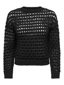 ONLY Pull-overs Col rond -Black - 15311772