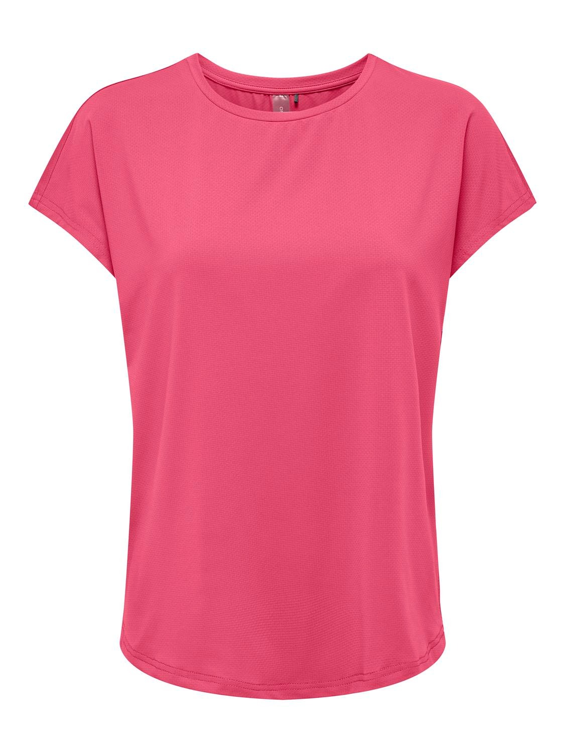 ONLY Loose fit O-hals Vleermuismouwen T-shirts -Raspberry Sorbet - 15311799