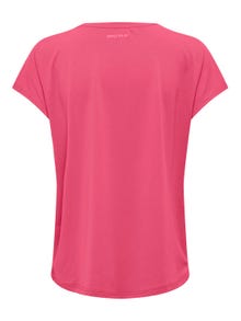 ONLY Loose Fit Round Neck Batwing sleeves T-Shirt -Raspberry Sorbet - 15311799