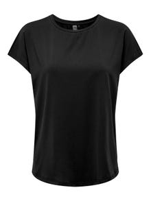 ONLY Loose Fit Round Neck Batwing sleeves T-Shirt -Black - 15311799