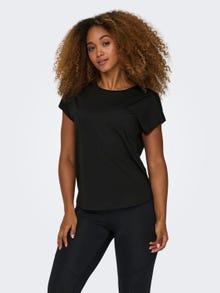ONLY Loose fit O-hals Vleermuismouwen T-shirts -Black - 15311799