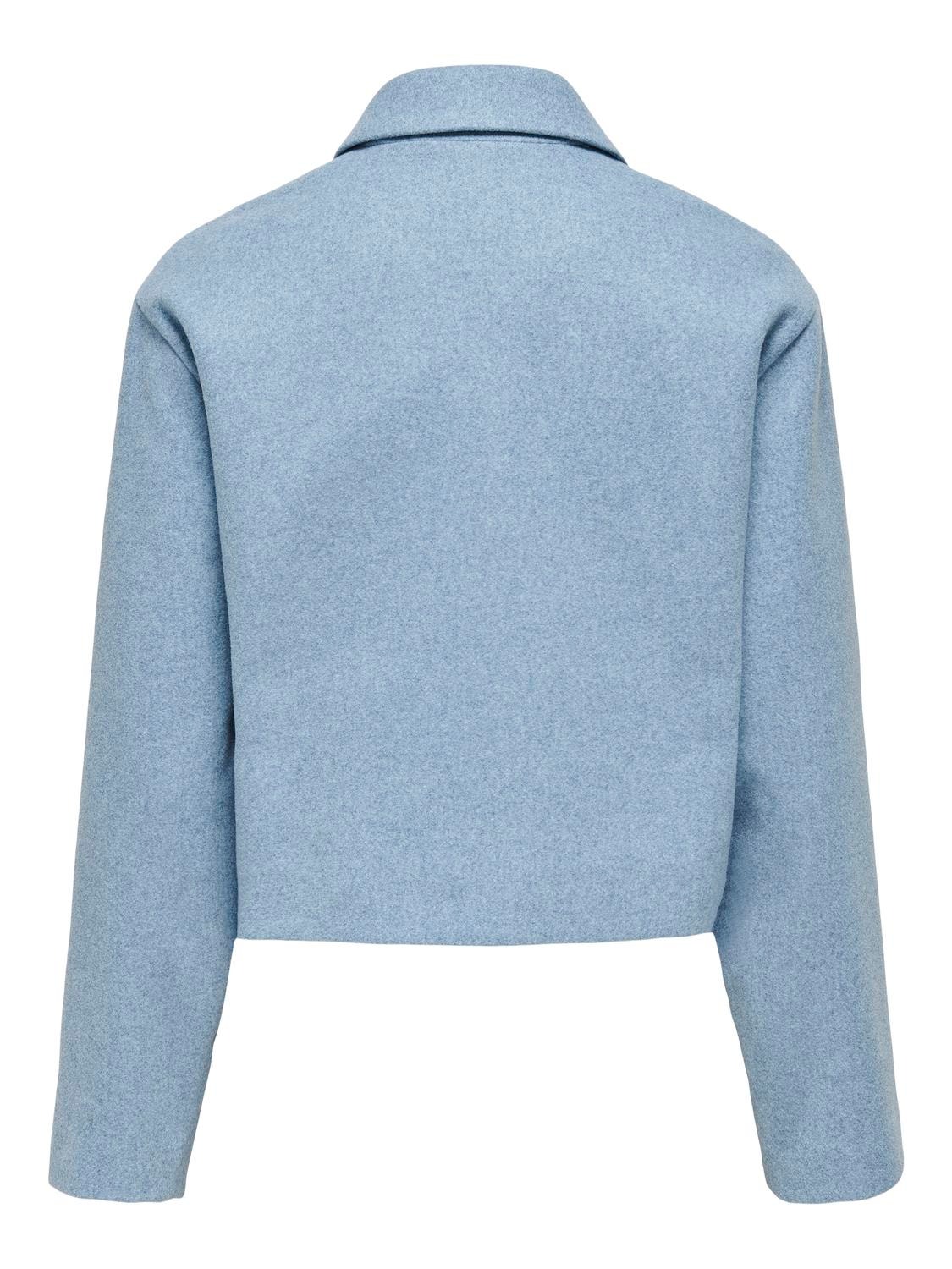 ONLY V-neck short jacket -Cashmere Blue - 15311852