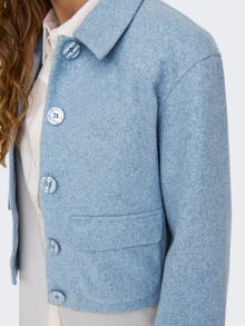 ONLY V-neck short jacket -Cashmere Blue - 15311852
