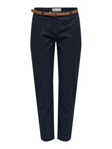 ONLY Pantalons Regular Fit Taille moyenne -Night Sky - 15311897